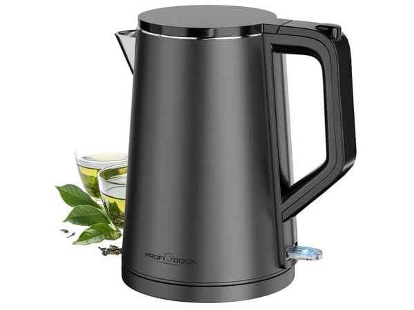 ProfiCook PC-WK 1290, 1,5 l, 2200 W, Antracit, Överhettningsskydd