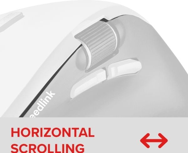 SPEEDLINK LIBERA Rechargeable Mouse, Høyre hendt, Optisk, RF trådløs + Bluetooth, 3200 DPI, Hvit