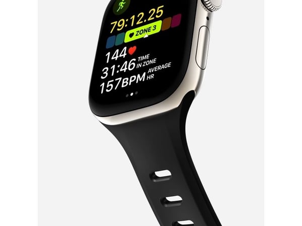 Nomad Tempo Band, Band, Smartklokke, Svart, Apple, 41mm / 42mm, Gummi