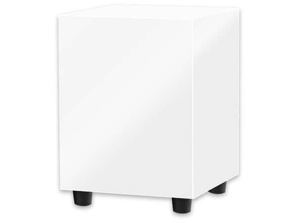 Namų kino sistema Pro-Ject Sub Box 50 E High Gloss Baltas - aktiv subwoofer 50 W RMS