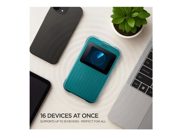 Acer Connect M4 - Mobil hotspot - 5G LTE - Wi-Fi 5, Wi-Fi 6 - med Global 20GB dataplan för de första 6 månaderna