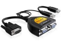 Delock 2 Port VGA Data Splitter - Videosplitter - 2 x VGA