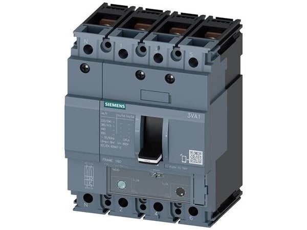 Siemens 3VA1196-3EF42-0AA0 Strömbrytare 1 st Inställningsområde (ström): 11 - 16 A Kopplingsspänning (max.): 690 V/AC (B x H x D) 101,6 x 130 x 70 mm