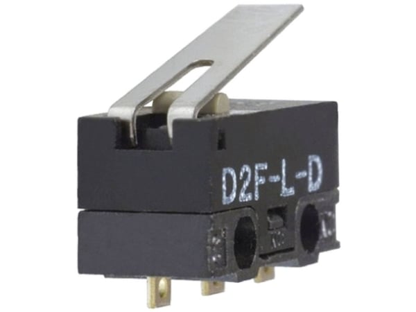 Omron D2F-L-D Mikrokytkin 30 V/DC 2 A 1 x On/(On) 1 kpl pussi