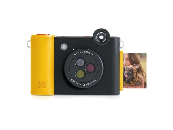 Kodak Smile+, 50,8 x 76,2 mm, Sort, Gult, Filter, MicroSD (TransFlash), 5 MP, Automatisk