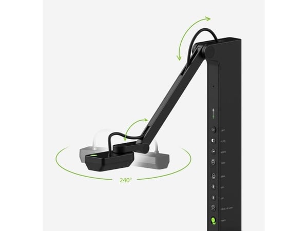 IPEVO VZ-R ULTRA - Dokumentkamera - farge - 13 000 000 piksler - 4096 x 3072 - lyd - HDMI - USB - MJPEG, YUV - DC 5 V