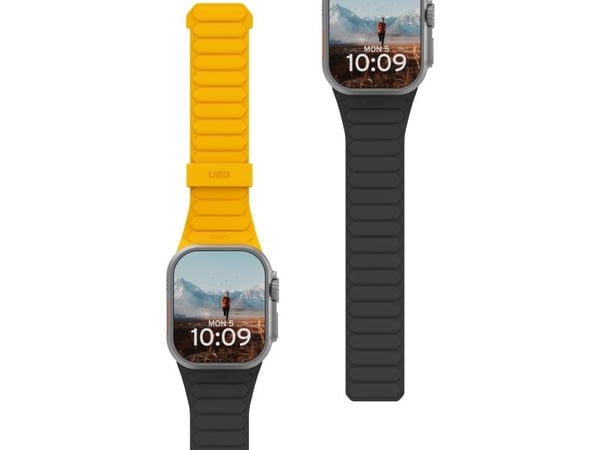 Urban Armor Gear 194161118240, Klokkereim, Apple, Watch Series 1-3 42mm, Series 4-6 & SE 44mm, Series 7-9 45mm, Ultra 1-2 49mm., Silikon