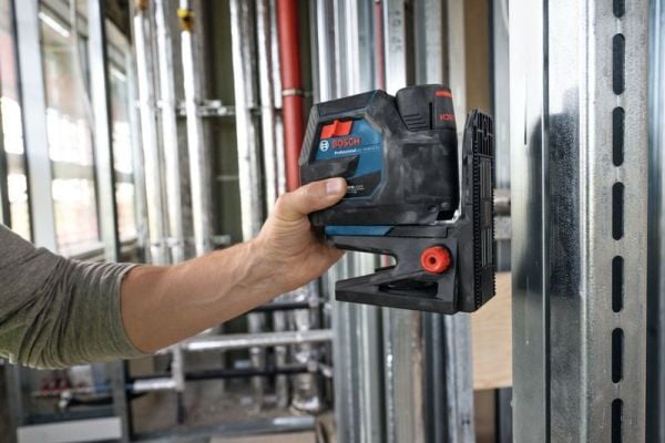 Bosch 1.600.A03.1YN, monteringsbrakett for laservaterpas, Svart, Blå, Vegg, GCL 12V-50-22 CG, 154 mm, 92 mm