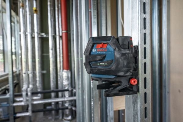Bosch 1.600.A03.1YN, monteringsbrakett for laservaterpas, Svart, Blå, Vegg, GCL 12V-50-22 CG, 154 mm, 92 mm