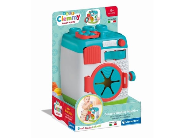 Clementoni Clemmy Soft Washing Machine, Rakennuspakkaus, 1 vuosi/vuosia, 6 kpl, 1,1 kg