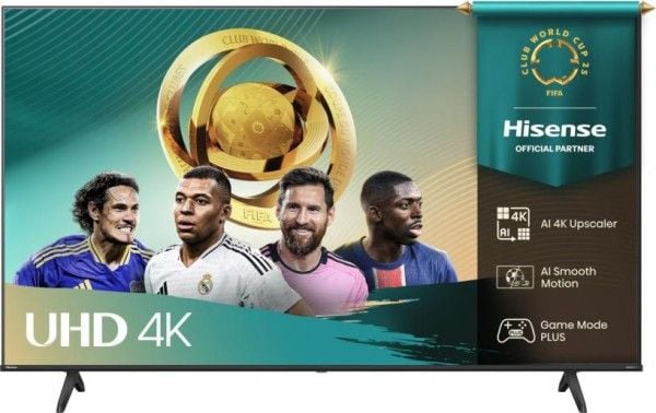Hisense 75A6Q - 75" Diagonalklasse A6Q Series LED-bakgrunnsbelyst LCD TV - Smart TV - VIDAA - 4K UHD (2160p) 3840 x 2160 - HDR - Direct LED - svart
