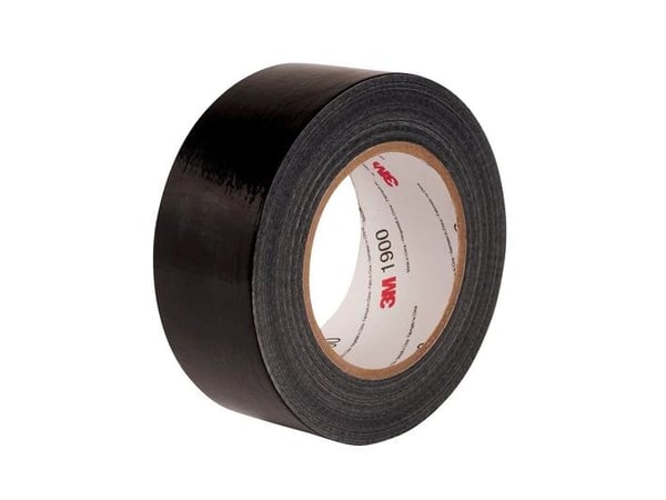 3M 7000071798, Musta, Niputus, Vahvistava, Kangas, 15%, 93 °C, 50 m