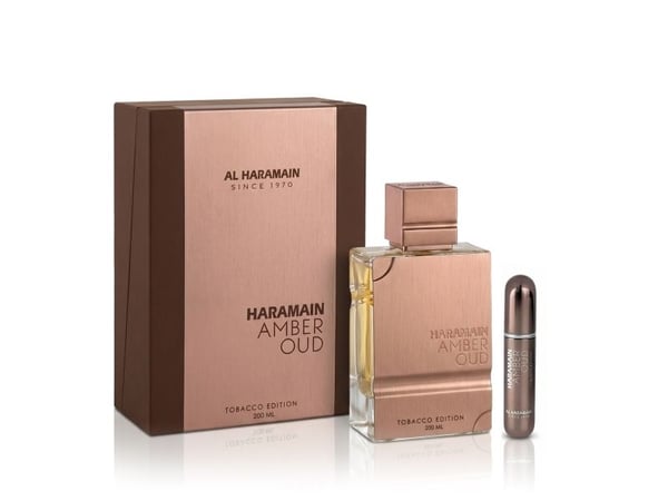 Al Haramain Amber Oud Tobacco Edition EDP 200 ml + Pocket Spray refill (unisex)