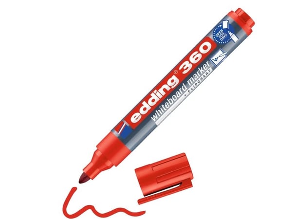 EDDING e-360 - 1 kpl - Punainen - Musta - Punainen - 1,5 mm - 3 mm ( 4-360002 )