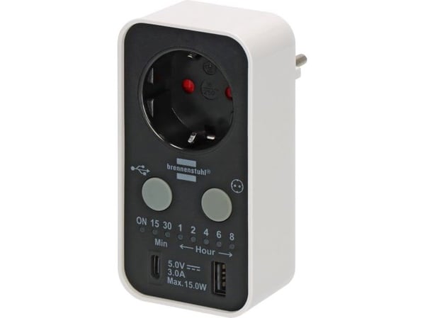 Brennenstuhl 1506180 digital socket timer 3000 W IP20 (1506180)