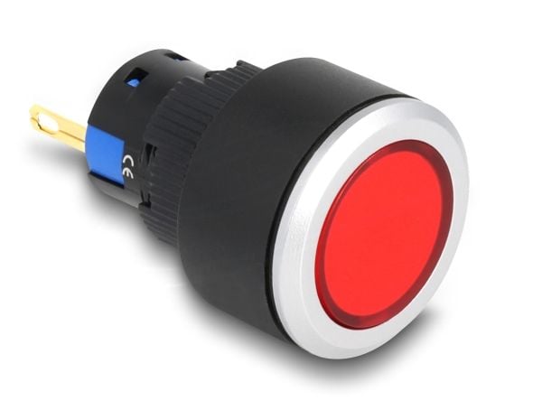 DeLOCK 22053, Lys til industrimaskiner, LED, 1 Lampe( r), Plast, Sort, Sølv, Rød