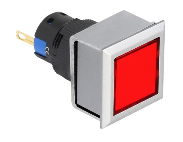 DeLOCK 22057, Lys til industrimaskiner, LED, 1 Lampe( r), Plast, Sort, Sølv, Rød