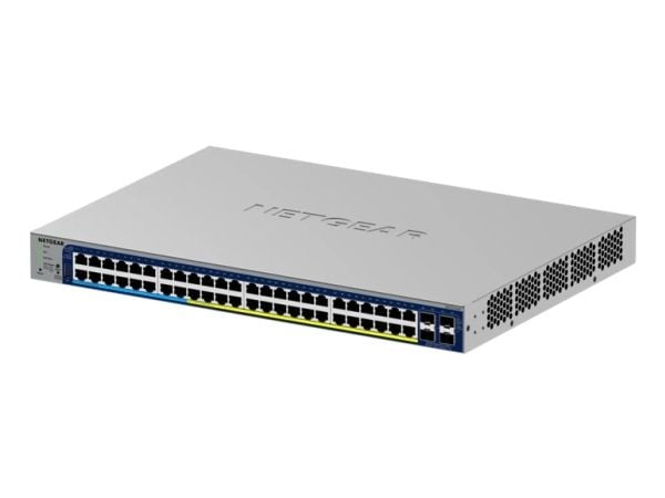 NETGEAR Smart GS752TXUP - V3 - switch - L3 Lite - smart - 48 x 10/100/1000 (PoE++) + 4 x 10 Gigabit SFP+ - stasjonær, rackmonterbar - PoE++
