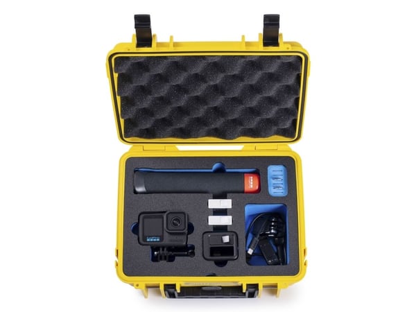B&W Cases PP.66.GoPro13, Hård veske, Gult, Polypropylen (PP), Skum, Monokromatisk, 6,6 l