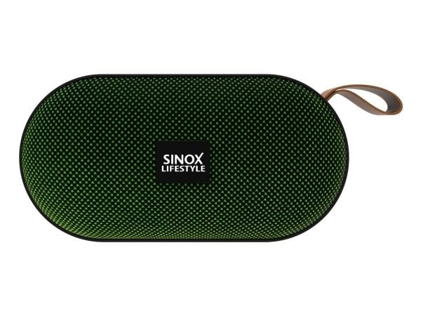 Sinox Lifestyle Sonitus Travel - Høyttaler - for bærbar bruk - trådløs - Bluetooth - 5 watt - grønn