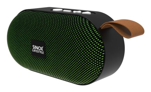 Sinox Lifestyle Sonitus Travel - Høyttaler - for bærbar bruk - trådløs - Bluetooth - 5 watt - grønn