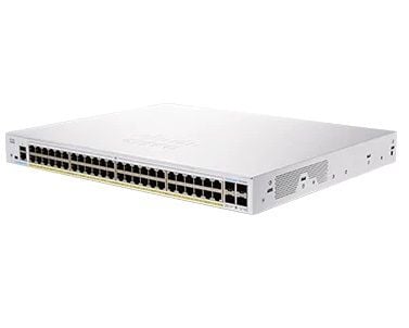 Cisco Business 250 Series CBS250-48PP-4G - Switch - L3 - smart - 48 x 10/100/1000 (PoE+) + 4 x Gigabit SFP - rackmonterbar - PoE+ (195 W) - gjenfab...