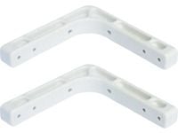 Väggfäste för förlängning 6"x6" plast - 15x15 cm (1 par)