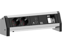Bachmann DESK 1 - Pistorasia - AC 230 V - tulo: GST18i3 - lähtöliittimet: 2 - Saksa - musta, anodisoitu alumiini