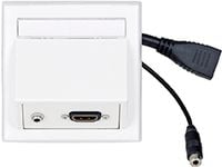 Wall Connection HDMI+ 3,5mm Stereo, Supports 4K*2K 60Hz