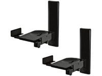 B-Tech BT77, Væg, 25 kg, Sort, -10 - 10°, 360°, 260,4 mm, 1-pair