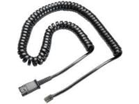 Poly - Headset-adapter - Snabburkoppling hane till mikrojack hane högervinklad - 45.7 cm - för Poly PTH100, PTH200; Supra PTH-100