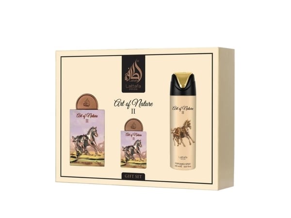 Lattafa Pride Art Of Nature II EDP 100 ml + EDP 20 ml + body spray 200 ml (unisex)