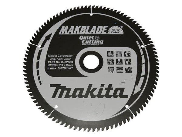 MAKITA pyörösaha 260x30x100z MAKBLADE PLUS TREE