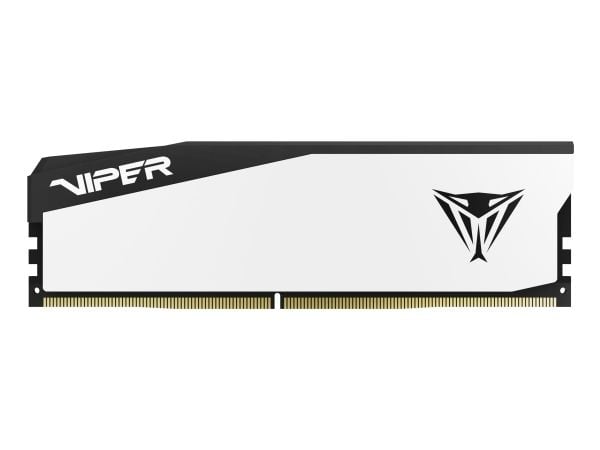 Patriot Viper Elite 5 series - DDR5 - modul - 16 GB - DIMM 288-pin - 6000 MT/s / PC5-48000 - CL30 - ikke-bufret - on-die ECC - hvit