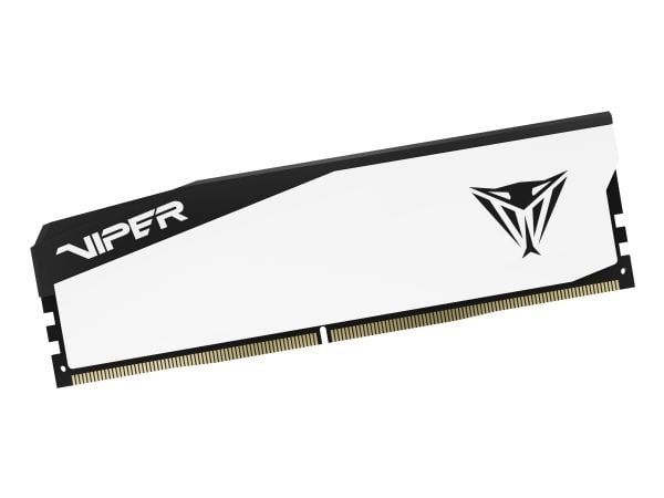 Patriot Viper Elite 5 series - DDR5 - modul - 16 GB - DIMM 288-pin - 6000 MT/s / PC5-48000 - CL30 - ikke-bufret - on-die ECC - hvit