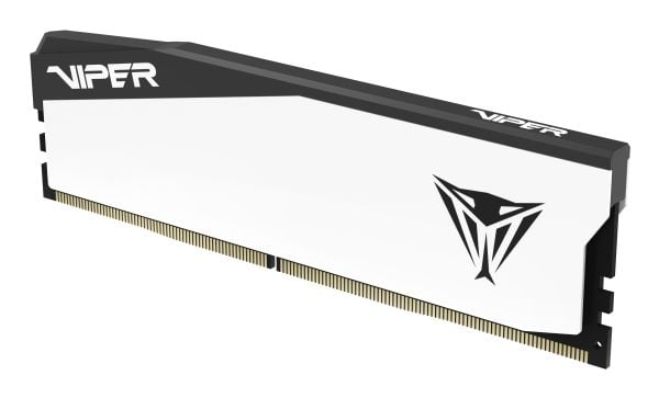 Patriot Viper Elite 5 series - DDR5 - modul - 16 GB - DIMM 288-pin - 6000 MT/s / PC5-48000 - CL30 - ikke-bufret - on-die ECC - hvit