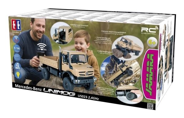 Jamara Mercedes-Benz Unimog U5023, Rock crawler, 1:14, 6 år, 770 g
