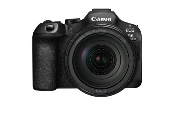 Canon EOS R6 Mark III + RF 24-105mm F4 L IS USM, 32,5 MP, 6960 x 4640 piksler, CMOS, berøringsskjerm, 609 g, svart