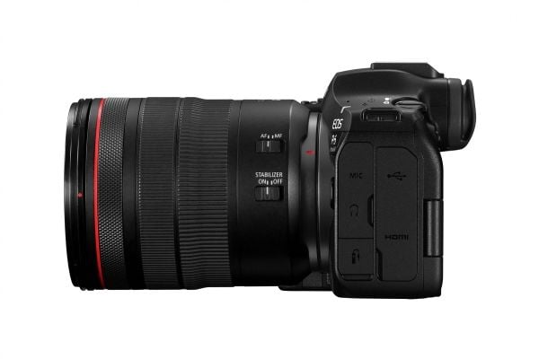 Canon EOS R6 Mark III + RF 24-105mm F4 L IS USM, 32,5 MP, 6960 x 4640 piksler, CMOS, berøringsskjerm, 609 g, svart