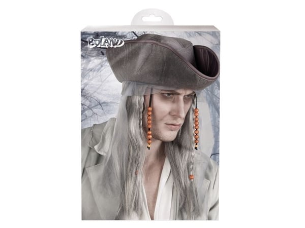 Boland Ghost pirate, Suora, Harmaa, Miesten, Polyesteri, Juhla, 200 g