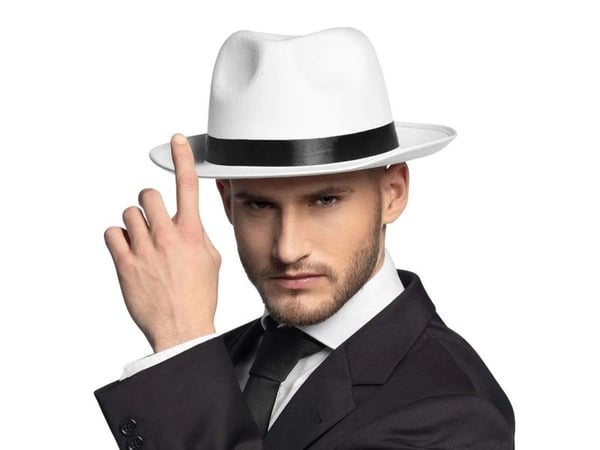Boland 8712026043726, Hatt til kostyme, Voksen, Alle kjønn, Polyester, Hvit, 290 mm