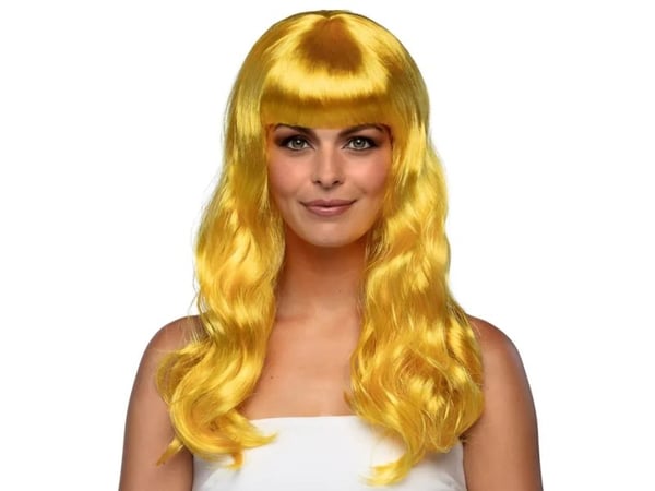 Boland 85875, Parykk til kostyme, Voksen, Hunkjønn, Polyester, Gult, 275 g