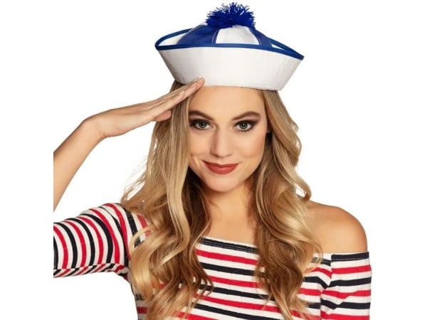 Boland 95804, Hatt til kostyme, Voksen, Alle kjønn, Polyester, Blå, Hvit, 41 g