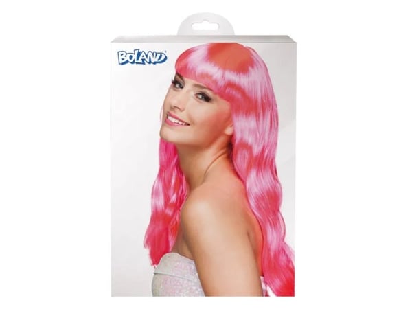 Boland 85870, Parykk til kostyme, Voksen, Hunkjønn, Polyester, Rosa, 400 g