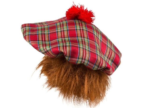 Herra Tartan hattu punainen