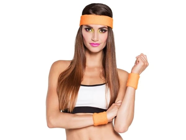 Boland 01896, Sweatband, Voksen, Alle kjønn, Polyester, Oransje, 40 g