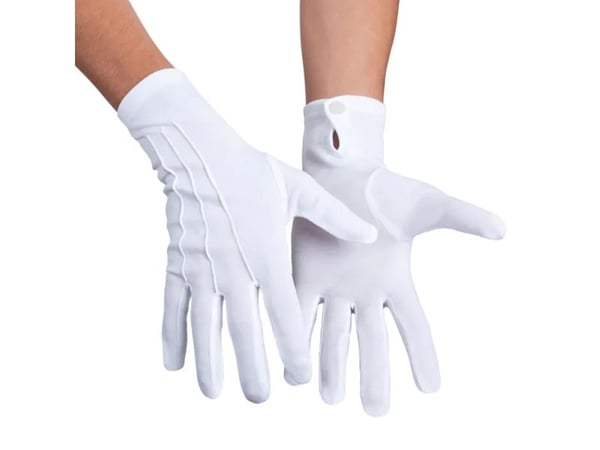 Boland 03080, Hansker til kostyme, Voksen, Alle kjønn, Polyester, Hvit, 50 g