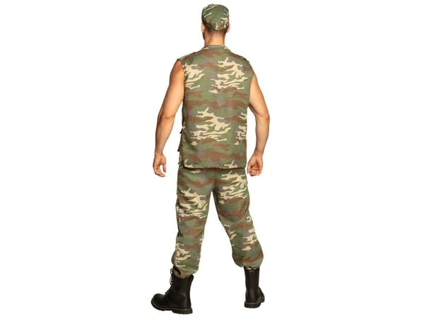 Boland 83589, Naamiaisasu, Aikuinen, Mies, Muu, Army, Beige, Ruskea, Vihreä