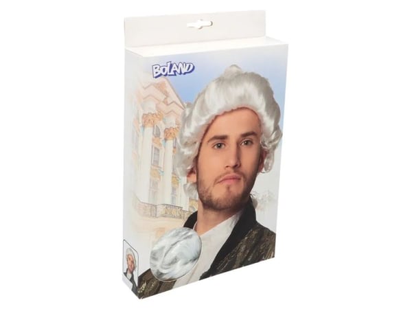 Boland 86349, Parykk til kostyme, Voksen, Hankjønn, Polyester, Hvit, 333 g