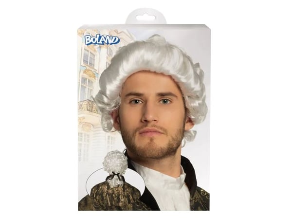 Boland 86349, Parykk til kostyme, Voksen, Hankjønn, Polyester, Hvit, 333 g